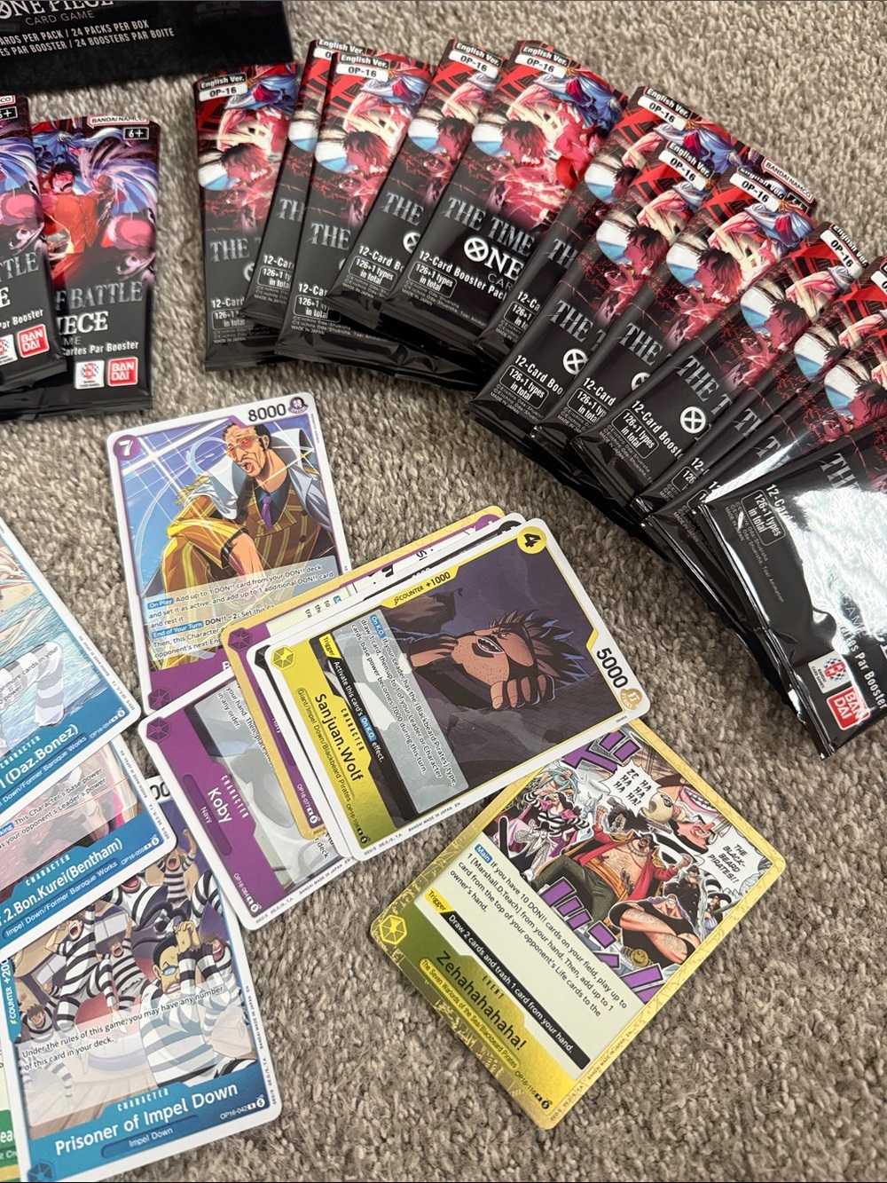 One Piece "The Time of Battle" Card Game Booster Box - 288 cards - Picture 6 of 9
